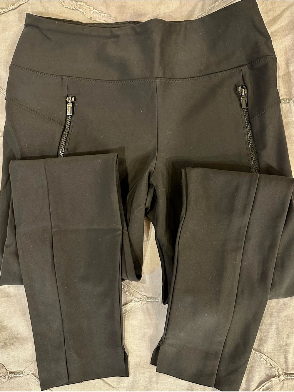 Athleta Black Zip Pocket High-Rise Track Pants